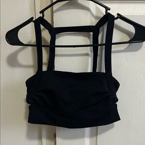 Free People Black sports bra
